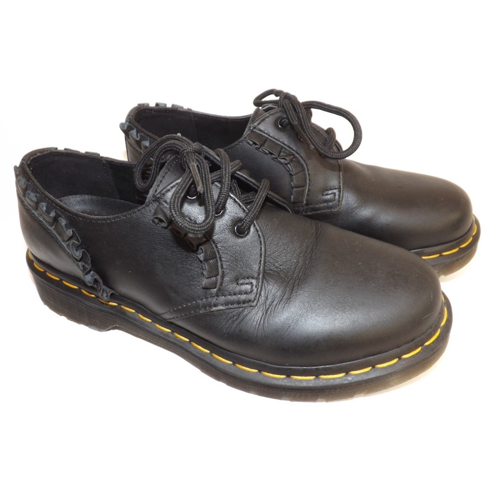 Dr Martens 1461 Frill Nappa Leather Oxford Shoes  Ladies 7 38EU BRIGHT STITCHING